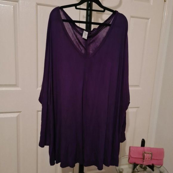 Alexia Tops - Alexia 24 Purple Stretchable Longsleeves Summer Autumn Comfortable Blouse Tops